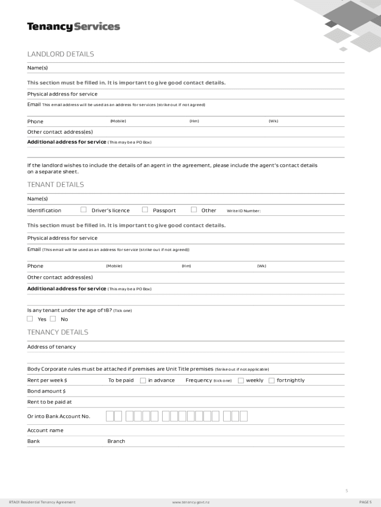 Tenancy Agreement Nz Download 2022-2025